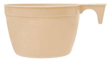 Monouso | 50 Tazas de Plástico Reutilizables, PP, 90ml, Color Beige, Ideales para Café y Té, Apta para Bebidas Frías y Calientes, Apta para Microondas, Desechable
