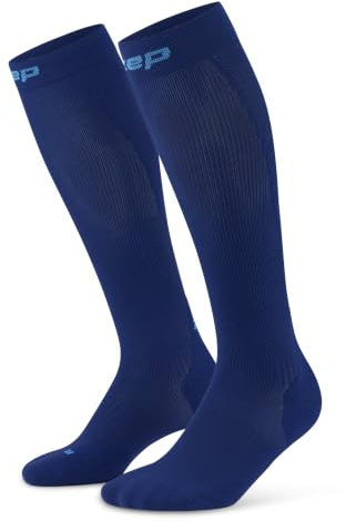 CEP CORE 5.0 TALL – Kompressionsstrümpfe Damen für lange Läufe – Kompressionssocken mit Air-Channels & verstärkten Zonen – laufsocken kompression damen für Regeneration & stabilen Halt