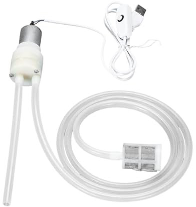Kuntesetty Bomba Eléctrica para Trasvase de Vino, Sifón Automático, Portátil Y Compacto para Embotellado, Tubo de 200 Cm, Individual