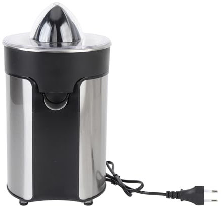Exprimidor El¨¦ctrico, Jugo de Naranja Autom¨¢tico Exprimido C¨ªtricos El¨¦ctricos Juicer Conos Duales Cepillo Ideal para Naranjas Limones Grapefruits Granadas Sand¨ªa (EU enchufe 220V)