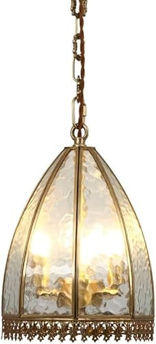 Genérico Lámpara Colgante de Cristal Cepillado Moderna for Interiores, Dormitorio, Sala de Estar, lámpara Colgante de Techo 1, decoración del hogar, luminaria suspendida, Lámpara Colgante