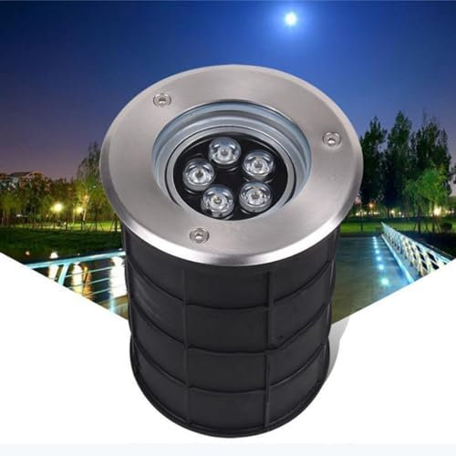 VSHENG Exterior Luz De Suelo Empotrada Ángulo Ajustable Foco IP65 Resistente Al Agua AC85-265V LED Luz Subterránea para Pasarelas Puentes Jardín Senderos Lámpara De Paisaje(Purple,3w)