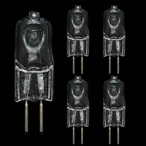 UGEFKMQ 5PC G5.3 Halogen Bulbs 230v 50w Mini Spotlight Bulbs Clear Capsule Lamp Bulb G5.3 220V 35W Halogen Light Bulb 20W GU5.3 Bi-Pin Base 2700K Warm White 20W