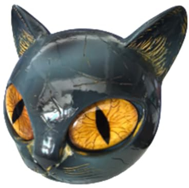 Generico Figurina di Gatto in - Figurina Gattino Nero,Animale in Resina per Ingresso Scrivania Mensola Sala da Pranzo Camera Armadietto Festa Compleanno Regalo