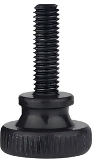 2 tornillos de mariposa de acero con acabado negro M5 M6 M8, tornillos moleteados de precisión for máquinas herramienta.(8MM*M5)