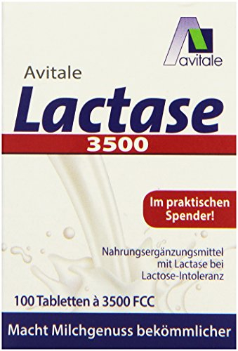 Avitale Lactase 3500 FCC, 100 Tabletten im Klickspender, 1er Pack