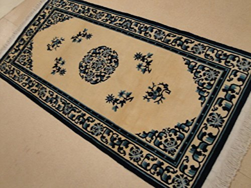 Handgeknüpfter China Orientteppich aus Schurwolle 187 x 093 cm Peking Design