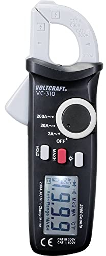 VOLTCRAFT VC-310 Stromzange digital CAT II 600 V, CAT III 300 V Anzeige (Counts): 2000