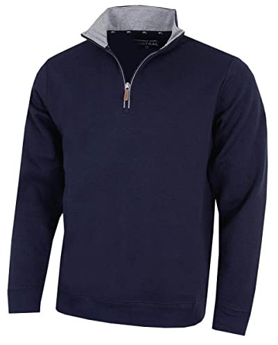 Pro-Quip PROQUIP Golf 2018 Mistral ¼ Zip Jersey Top Mens Sweater Thermal Golf Pullover Navy Large