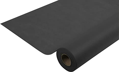 Pronappe - Réf. R782521I - Nappe jetable en non tissé spunbond - Rouleau de 25 M de long X 1,20 M de large - Matière indéchirable, déperlante et essuyable - Couleur noire