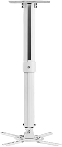 Suptek Supporto Universale per Proiettori da Soffitto con Asta di Estensione da 27 a 54 cm Capacità di Carico Max. 13.6kg PR05W