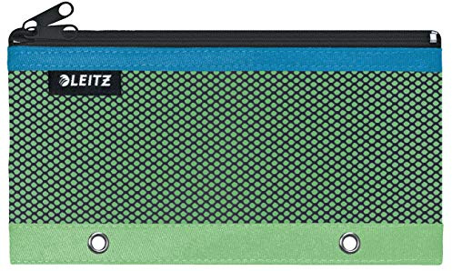Leitz Urban Chic Federmäppchen mit 2 Fächern, Integrierte Ösen, Grün, 60130050, 205 x 115 mm