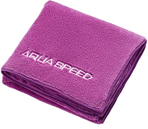 Aqua Speed Mikrofaser Handtuch Sport 50x100 | Reisehandtuch schnell trocknened | Sporthandtuch | Fitnessstudio | Violett | 350g | Sammlung Microfaser | Dry Coral