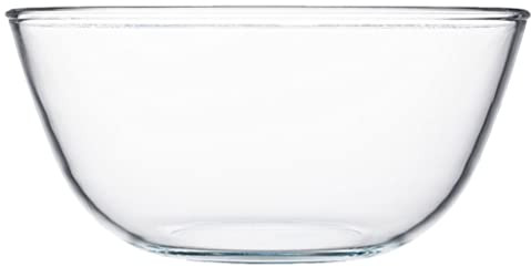 Yardwe Ciotola in Vetro Trasparente Ciotola Per Insalata Per Frutta Dessert e Snack Facile Da Pulire e Resistente