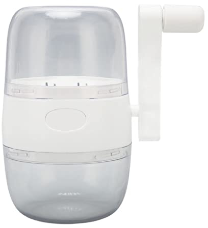 Restokki Moulin à Noix Manuel Avec Lames En Acier Inoxydable Et Poignée Antidérapante Avec Réservoir Pour Noix Et Ail - Blanc