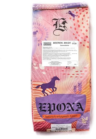 EPONA Getreidefreies Beeren-Mash mit Aroniabeere, 12 kg, Hagebutte - Stärke-/Zuckerreduziert