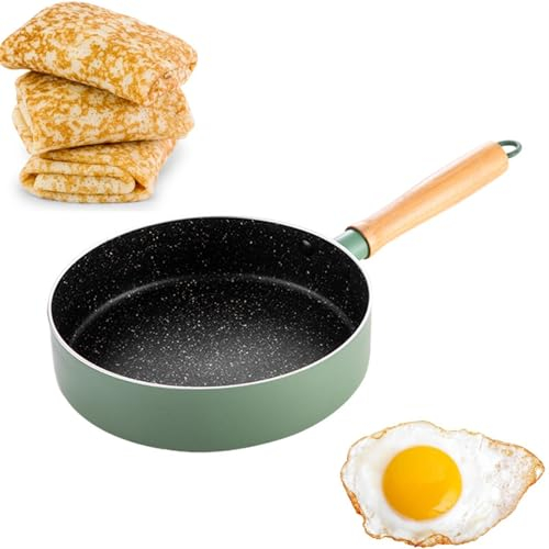 FEBSDHSMI Padella Antiaderente, Padella Antiaderente Padella Per Uova Non Tossica, Padelle Piccole Padella Per Frittata Padella Profonda(20cm)