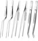 Pack de 6 pinzas de cocina, pinzas de acero inoxidable, pinzas para cocinar, pinzas para parrilla, para cocinar, decorar alimentos, hornear, 16cm