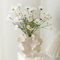 Vase en Céramique, SUKIYPO Vase Moderne pour Décoration Nordique Vases à Fleurs Bohème Esthétique pour la Maison, Le Salon, Le Bureau, la Ferme, la Table Basse, Beige