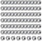 80PCS Ecrou M6 Inox, écrou Nylstop Inox M6 A2 V2a, écrou Autobloquant (Din 985 / Iso 105110), Ecrous Hexagonal En Acier Inoxydable, écrous Frein Hexagonaux Avec Insert En Nylon