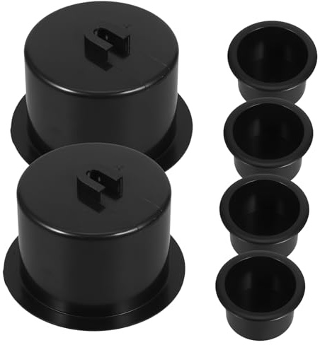 Hohopeti 6 Pezzi Portabicchieri per in Plastica Robusta Inserti Rotondi per Maniglie Reclinabili Organizer per Bicchieri e Bottiglie per Auto Barca e Design e Facile da Compatto e
