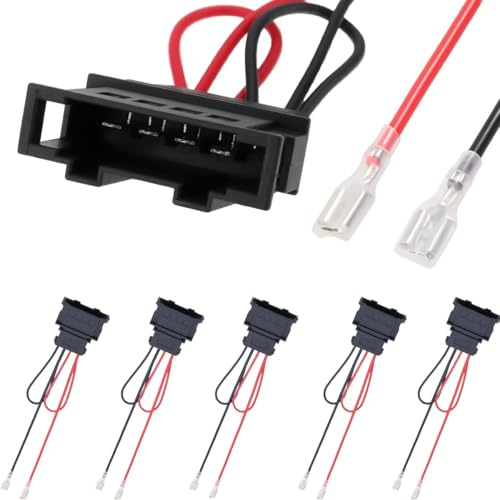 DAOKAI Car Speaker Wire Harness CT55-VW02/1 Loudspeaker Adapter Plug Cable Replacement Compatible for Seat Altea for VW Car Speaker Wiring Harness Adapter Connector Plug and Play -6pcs