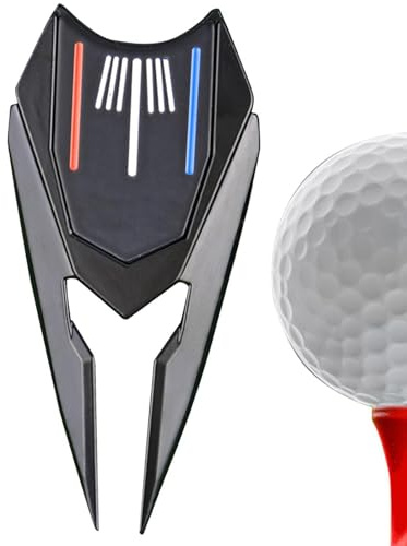 Générique 6 i 1 golfverktyg | 6 i ett divotverktyg | Funktionellt zinkdivot-reparationsverktyg med avtagbar markör, golfklubbsrengörare.