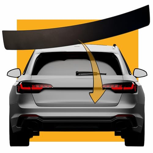LACKSCHUTZSHOP Passend für Toyota Avensis T25 Kombi (T25, ab BJ 2003) - SCHWARZ 150µm - Passform Lackschutzfolie Ladekantenschutz für Ladekante in schwarz matt (Black) 150µm