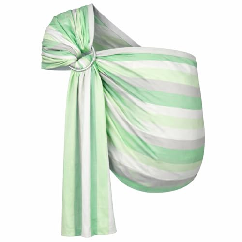 Hoppediz Ring-Sling, Baby-Tragetuch ab Geburt, 100 % schadstoffgeprüfte Baumwolle, Design Wellington