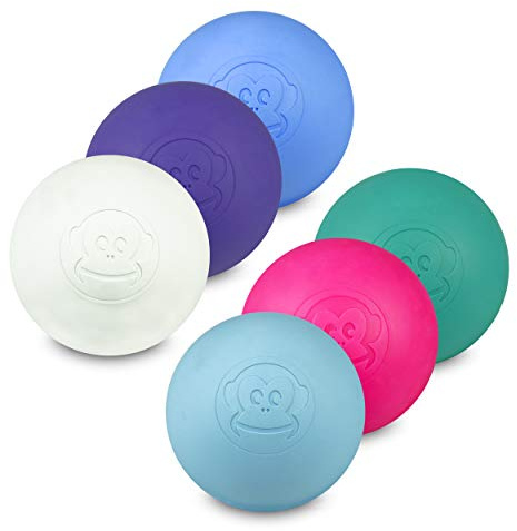 Captain LAX Massageball Original - Lacrosseball in verschiedenen Farben, aus Hartgummi, mit den Maßen 6 x 6 cm geeignet für Triggerpunkt- & Faszienmassage/Crossfit