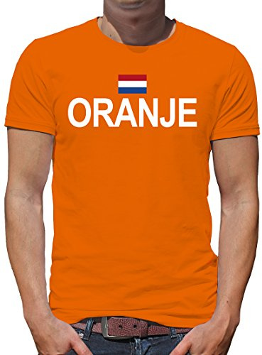 TShirt-People Oranje Niederlande Holland Vintage Flagge Fahne T-Shirt Herren XL Orange