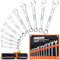 BOLTWORK Spanner Set 11 Pc 6 to 14, 17, 19mm Forged Metric CRV Steel Open & Ring End, Heavy Storage Wallet, 1% of Sale Value Will be Donated to Children's Hospital, Sheffield