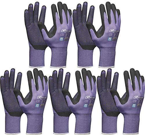 Guantes de trabajo Gebol Multi Flex Lady lila talla 6 (XS) | 5 pares