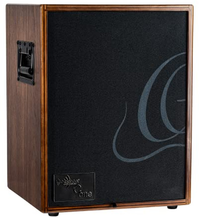 Ortega Guitars Amplification Series Combo - Zweikanal Akustik Verstärker - 29,5 x 27,9 x 38,8 cm - Inklusive Schutzhülle - Walnuss, Natur (CONE-WND) | Amplification Series, 29,5 x 27,9 x 38,8 cm, CONE-WND