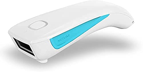 NETUM Upgrade Mini Wireless QR Barcode Scanner, 3 in 1 Bluetooth Tragbare Tasche Kleiner 1D 2D Strichcodeleser, Automatisch Schnelles, Präzises Scannen für POS, C850 Weiß