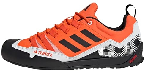 adidas Unisex Terrex Swift Solo 2.0 Hiking Shoes Wanderschuhe, Orange/Core Black/Crystal White, 44 EU