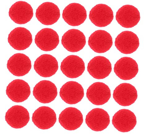 ibasenice 500stücke Elastische Polyester Plüschkugeln Bunte DIY Bastelmaterialien Kreative Pompons Für Mützen Und Schals Langlebige Bastelaccessoires Rot