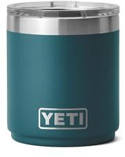 YETI Rambler 10 oz Stackable Lowball 2.0, Vacuum Insulated, Stainless Steel with MagSlider Lid, Agave Teal, 21071502559