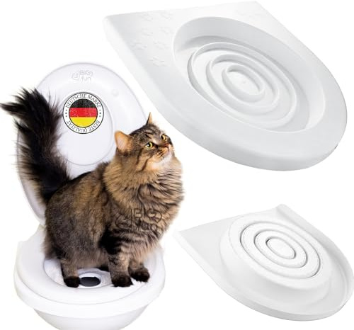 4BIG.fun Sistema de Entrenamiento para acostumbrar a tu Gato al Inodoro, Asiento de Inodoro, Sistema de Entrenamiento para Gatos, Asiento de Inodoro