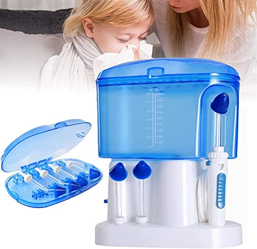 Sinus Rinse Kit,Nasal Wash Irrigation System, Sinus Rinse Kit with Pressure Adjustable and 1000ml Large Capacity Water Tank, Nose Cleaner for Adults & Childrens