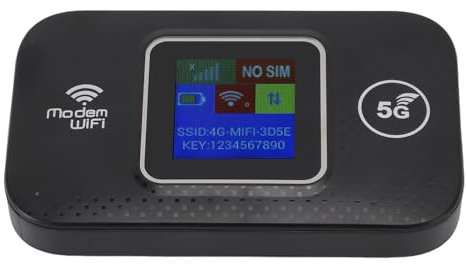 Unlocked Mobile WiFi Hotspot, 4G LTE Router with SIM Card Slot for Europe, 300Mbps Download Speed, 10 Connected Devices, Wireless Internet Router Devices for Travel