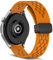MaEiol 22mm Silikon Armband für Huawei Watch 5 46mm/Huawei Watch GT 5 Pro/GT 5/GT 4 46mm /Amazfit Balance 2 /Amazfit Bip 6/Bip 5, Weiches Atmungsaktive Magnetische Armbänder für Damen Herren - Gelb