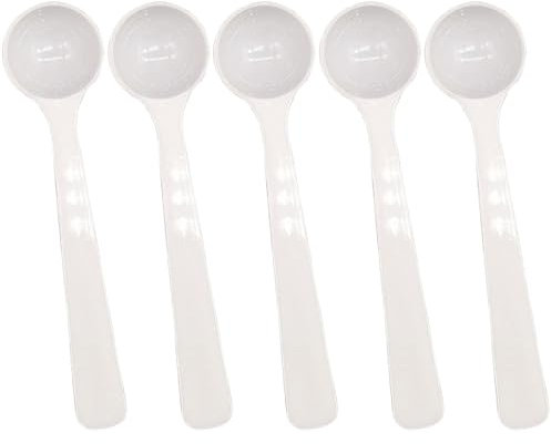 5 pezzi 2ml/1g Micro misurino in plastica cucchiai dosatori manico lungo cucchiaino per cucina cottura cottura strumento di misurazione