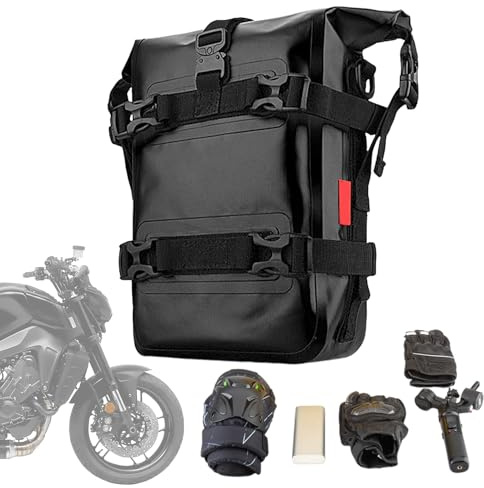 Motorbike Crash Bar Bags - Waterproof Large Capacity Impact Protection Bag - Easy Installation with Adjustable Straps, Suitable for Outdoor Adventures, Urban Riding, and Long-Distance Trips