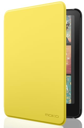 MoKo Hülle für 7 Kindle Paperwhite 12. Gen& Colorsoft, Hellgelb | Leichte Schutzhülle，Auto Aktiv-/Ruhemodus, wasserdichte Schutzhülle,für Kindle Paperwhite 12.Gen& Kindle Colorsoft 1st 2024