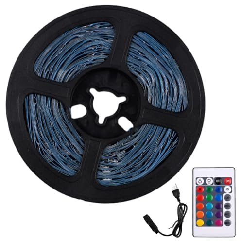 FerraDrend Striscia Led RGB, 10M Striscia Led con Telecomando, Controllato RGB Strisce LED, Luci Camera da Letto, Dimmerabile Fancy LED Strip per Decorare Bar, Festa, Cucina Casa, Gaming Room