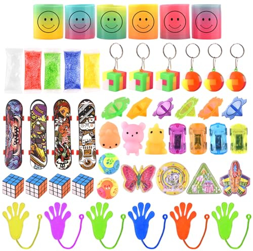 OZXVXZO Relleno Piñata Cumpleaños Infantil, 50 Piezas Juguetes para Infantiles, Pack Regalos Cumpleaños Niños Regalos Fiesta para Pascua, Halloween, Navidad, Carnaval para Niñas Niños