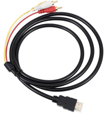Kisangel Cavo Adattatore Digitale a Analogico Rosso Giallo Bianco per Connessione Video Audio ad Alta Definizione Struttura Professionale Pratico per Tv e Dispositivi Multimediali