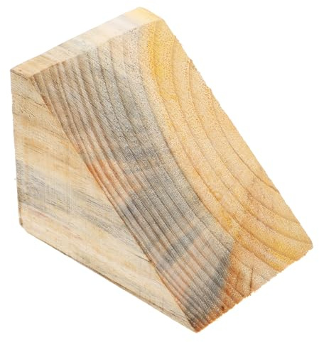 MUELODSIC Cunei per Ruote in Legno Antiscivolo Maniglia Stabilizzatori per Camper e Rimorchi Blocchi di Bloccaggio per Pneumatici di Motociclette e Veicoli Pesanti Accessori per