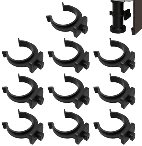 10 Pièces Clip Plinthe Cuisine, Fixation Plinthe Cuisine en Plastique Robuste, Attache Plinthe pour Meubles, Clips Plinthe Cuisines Sous-Meubles, Plinthe Accessoire Noir